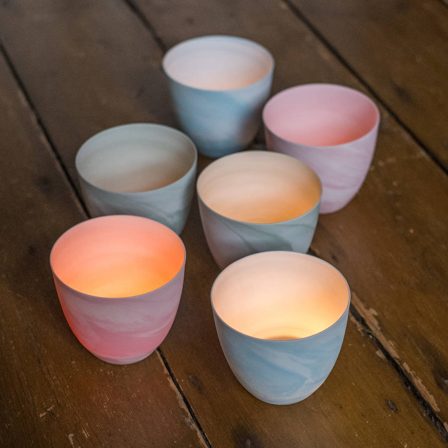 Marble Candle Holder, Tea Lights, 1 of 8
