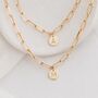 Personalised Initial Engraved Pendant Necklace, thumbnail 1 of 10