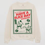 Have A Slice Day Women’s Pizza Sweatshirt, thumbnail 3 of 3