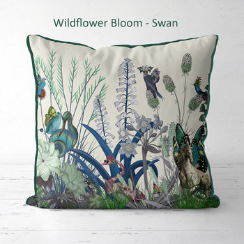 Wildflower Bloom Owl Cushion, 8 of 9