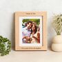 Personalised Solid Oak Mounted Photo Frame With Size Options, thumbnail 3 of 11