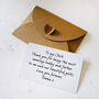 Personalised Wallet Or Purse Metal Message Cards, thumbnail 6 of 6