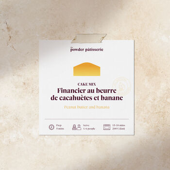 Artisanal French Peanut Butter And Banana Cake Mix, 9 of 9