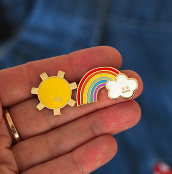 Rainbow Enamel Pin Badge, 6 of 6