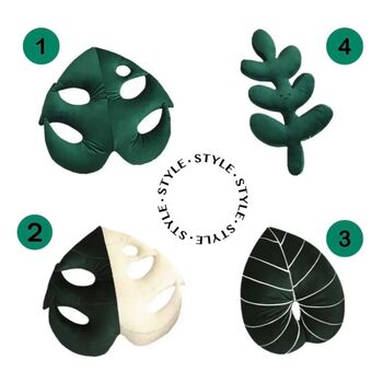 Luxury Velvet Hand Filled Leaf Cushions, 6 of 8