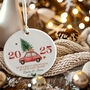 Personalised Ceramic First Christmas In Our New Home Decoration In Various Designs, thumbnail 3 of 7