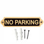 Personalised No Parking Brass Plaque With Vintage Finish, thumbnail 1 of 8