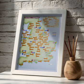 Personalised Scratch Off UK 92 Football Grounds 2026 2027 Season Print, 3 of 12