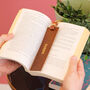 Personalised Leather Bookmark Gift For Him Or Her, thumbnail 1 of 3