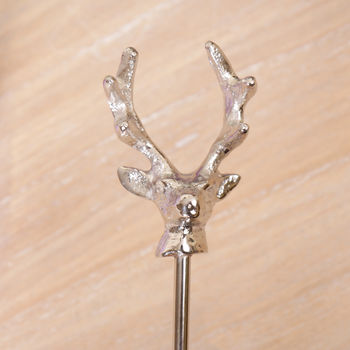 Silver Stag Head Candle Snuffer, 4 of 9