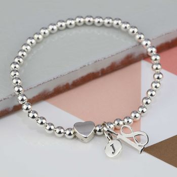 Personalised Milly Silver Heart Bracelet, 4 of 6