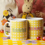 Personalised Gingham Easter Mug With Chocolate Eggs, thumbnail 3 of 3