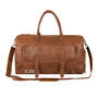 Brown Leather Overnight Bag With Shoe Compartment, thumbnail 4 of 11