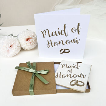 Maid Of Honour Wedding Card, 4 of 7
