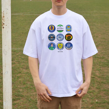 Everton Beer Mats Oversized T Shirt, 5 of 10