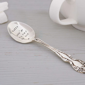 Personalised Silver Plated Tea Spoon, 2 of 10