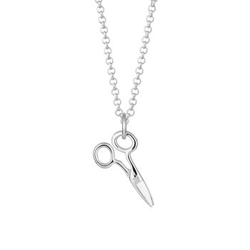 Sterling Silver Scissors Necklace, 10 of 12