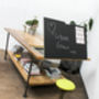 Lucy Large Reclaimed Timber Chalkboard Drafting Table, thumbnail 4 of 10