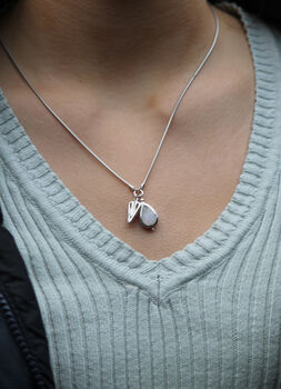 Teardrop moonstone pendant, 2 of 4