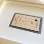 Personalised Anniversary Frame For Couple Wooden Ticket, thumbnail 2 of 6