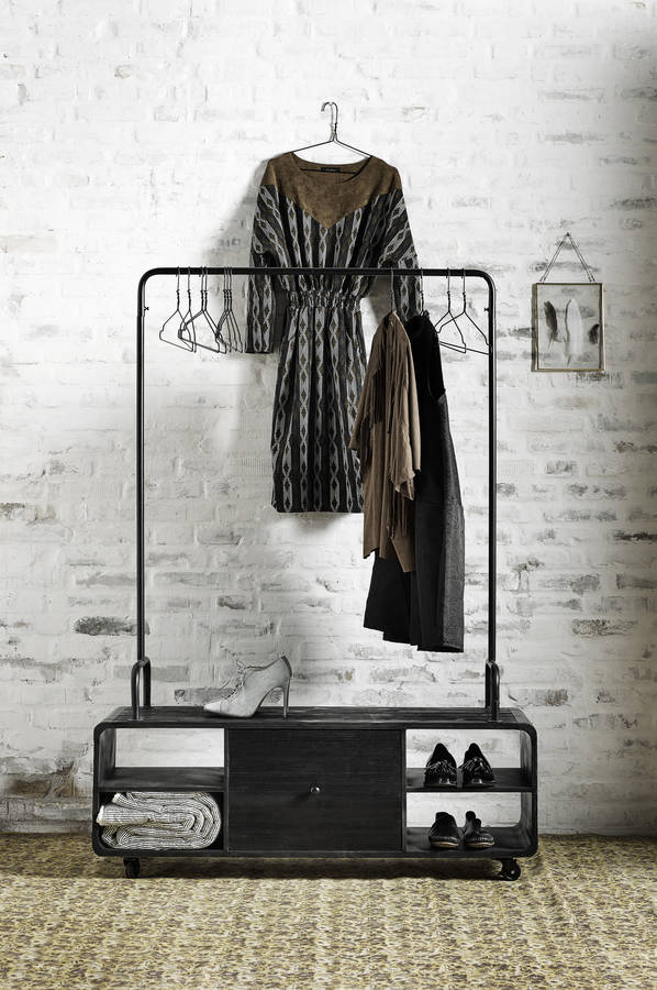 Portable Clothes Rail With Display By I Love Retro