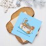 Cute Bear Bath Greetings Card, thumbnail 5 of 9