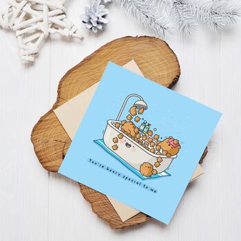 Cute Bear Bath Greetings Card, 5 of 9