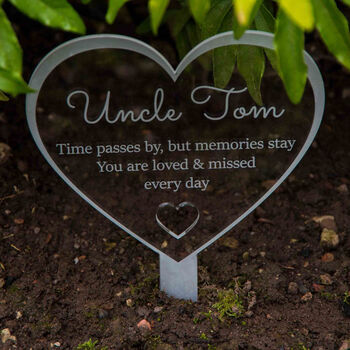 Personalised Memorial Marker Plaque Ornament Decoration, 4 of 7