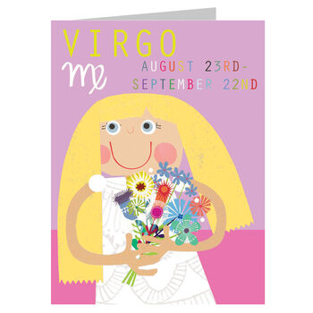 Mini Virgo Zodiac Card, 2 of 3