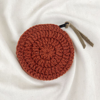Fair Trade Crochet Wool Circular Spiral Coin Purse, 3 of 9