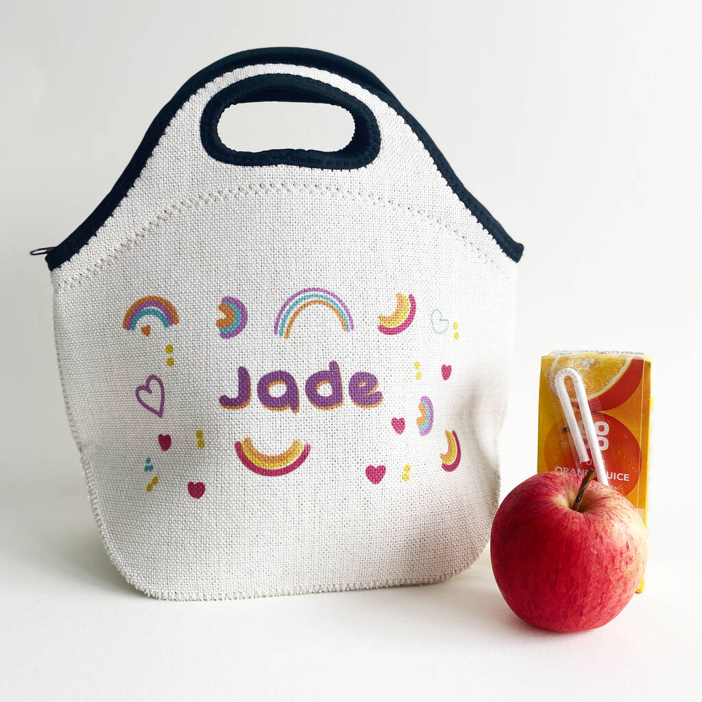 Personalised Rainbow Themed Lunch Bag, 1 of 8