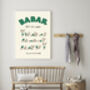Babar The Elephant Yoga Nursery Art Print, thumbnail 3 of 3