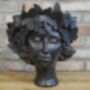 Butterfly Lady Head Planter Indoor/Outdoor, thumbnail 3 of 7