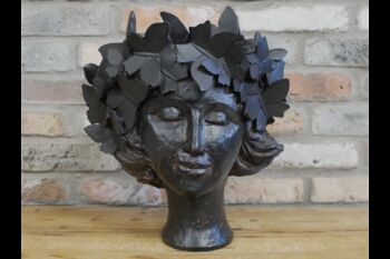 Butterfly Lady Head Planter Indoor/Outdoor, 3 of 7