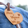 Home Is … Heart Engraved Luggage Tag, thumbnail 2 of 9