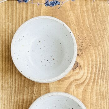 Handmade Stoneware Dipping Bowl X Two, 4 of 4