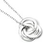 Sterling Silver Personalised Four Ring Necklace, thumbnail 4 of 8