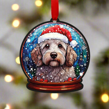 Labradoodle Dog Tree Decoration, 4 of 6