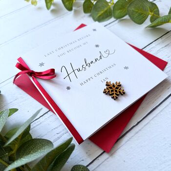 Fiancé Christmas Card, Husband To Be, 2 of 4