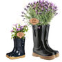 Set Of Two Personalised Blue Welly Planters, thumbnail 2 of 8