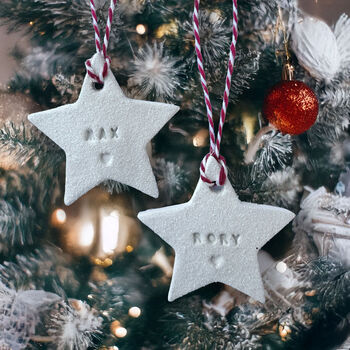 Personalised Star Christmas Decoration, 2 of 9