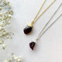 Personalised January Birthstone Garnet Necklace, thumbnail 2 of 7