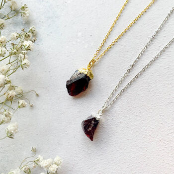 Personalised January Birthstone Garnet Necklace, 2 of 7