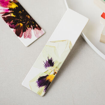 Leather Bookmark With Dried Pressed Flowers, 4 of 6