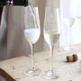 Set Of Two Personalised Initial Champagne Glasses, thumbnail 1 of 3