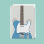 Telecaster Guitar Birthday Card | Guitarist Card, thumbnail 3 of 6