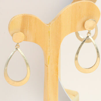 Gold Hoop Earrings, Gold Plated, 2 of 7