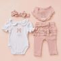 New Baby Girl Outfit Gift Set, thumbnail 3 of 10