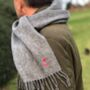 Monogrammed Scarf, thumbnail 1 of 7