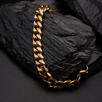 Mens Personalised 11 Mm Curb Link Bracelet, 3 of 10